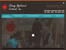Tablet Screenshot of johnnyappleseedfest.com