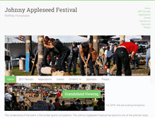Tablet Screenshot of johnnyappleseedfest.net